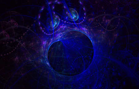 Color of waving smoke in the abstract background. Illustration wave design. Modern glowing shape design. Energetic Light Tracks and effects. Luminous shining neon lights cosmic abstractの写真素材