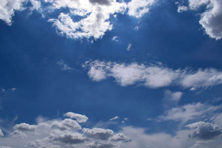 Beautiful blue sky with clouds background. Sky with clouds weather nature clouds and blue sky with...