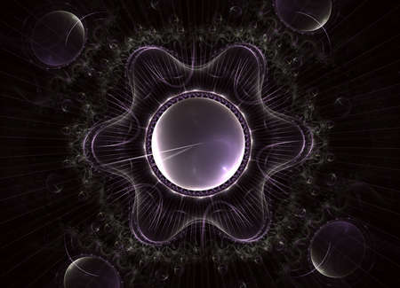 Fractal composition. 3D rendering. Watch digital fractal design. Vintage time clock series. Design...