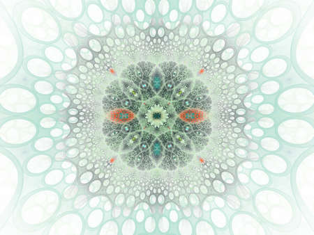 Fractal a never-ending pattern. Abstract Computer generated Fractal design. Background science / medical concept. Biochemistry concept with high tech molecule. Natural organic cellsの写真素材