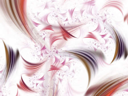Awesome digital art paint consists of fractal color texture and is suitable for use in projects on imagination, creativity and design. Multi Color Blur Bright Background. Fractal Twirl Curved Linesの写真素材