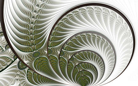 Beautiful abstract fractal artwork with details. Floral illustration for art projects