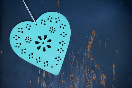 Valentines heart on aged background