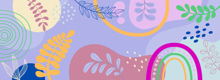 Abstract background with hand drawn textures. Vector illustration for your design.