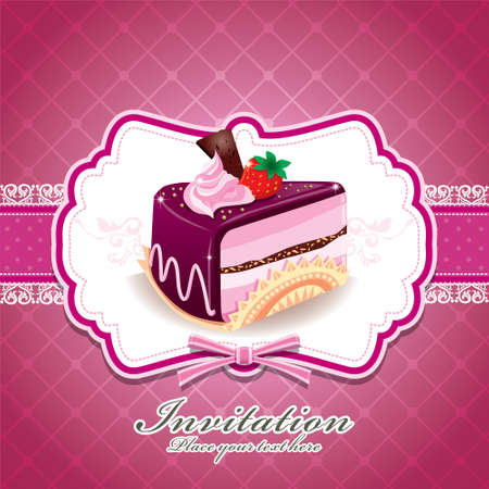 Vintage cup cake poster designのイラスト素材