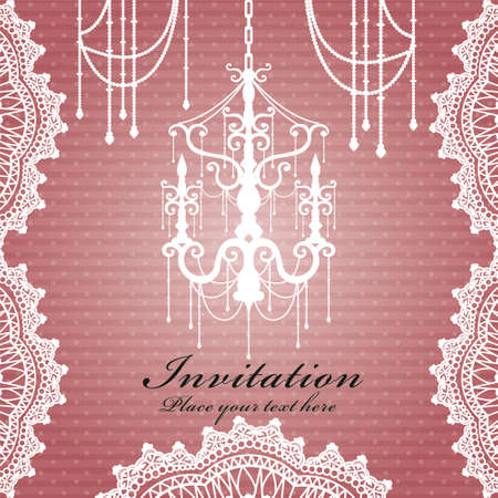 Luxury chandelier backgroundのイラスト素材
