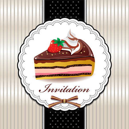 Vintage cup cake poster designのイラスト素材