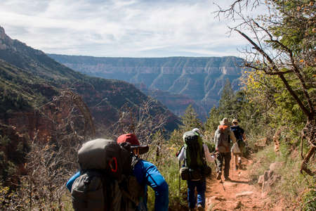 Grand Canyon National Park USA North rim hiking 2の写真素材