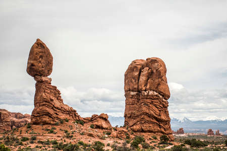 Moab Utah Arches National Parc balanced Rocks 2の写真素材