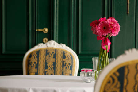 Romantic marriage of couple with wedding Symbols Love 2の写真素材