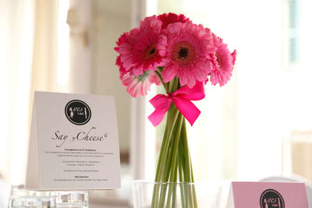 Romantic marriage of couple with wedding Symbols Love 3の写真素材