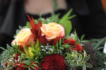 Romantic marriage of couple with wedding Symbols Love 37の写真素材