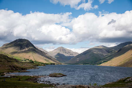 Wasdale wastwater Lake District England Mountain scafell 6の写真素材