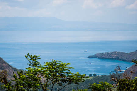 Bali Indonesia hidden beautiful Blue Lagoon Beach 1の写真素材