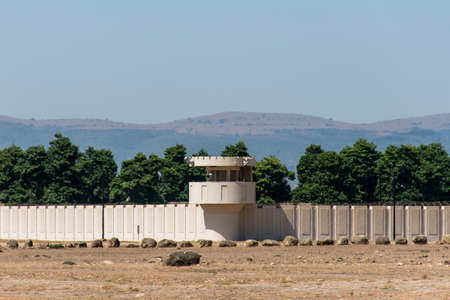 Sultan Qabus said fort fortress tower in Oman salalah 3の写真素材