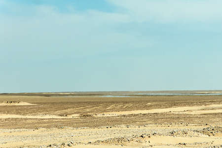 mirage in the oman Desert fata morgana dra dhofar region