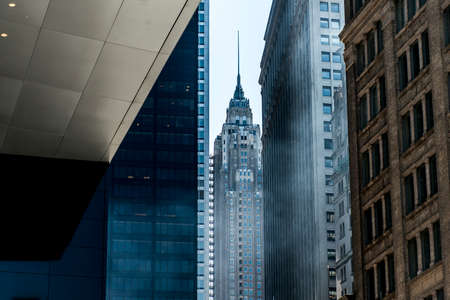New York City USA Skyline empire state Skyscraperの写真素材