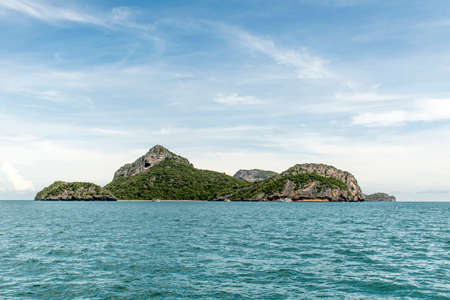 Thailand Beautiful paradise Beach green blue Ang Thong National Marine Parkの写真素材