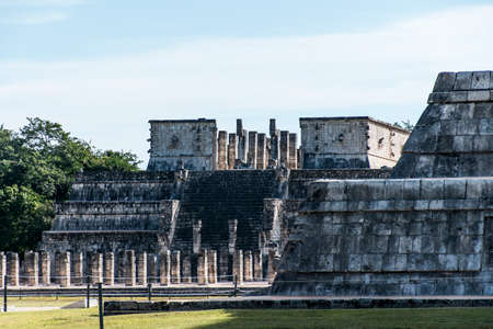 Mexico maya yucatan Chichen Itza old ruinsの写真素材