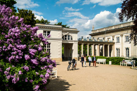 Poland - Warsaw - 09.05.2015 - The Lazienki Park people walking around in the summer sunny dayのeditorial素材