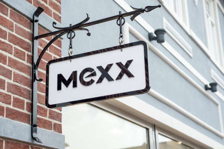 Roermond, Netherlands 07.05.2017 Logo Sign of MEXX clothes Store Mc Arthur Glen Designer Outlet...