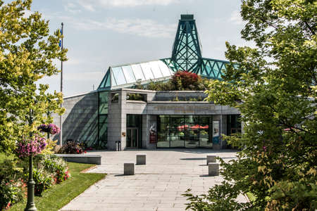 Quebec City, Canada 13.09.2017: Fondation du Musee National des Beaux-Arts building plains of Abraham editorialのeditorial素材