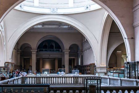 Cairo, Egypt, 25.05.2018 inside the Museum of Egyptian Antiquities home to extensive collection of ancient artworkのeditorial素材