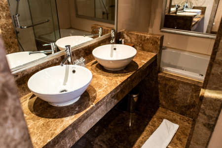 Luxor Egypt 18.05.2018 Interior and rooms of the Steigenberger Minerva Cruise Boat Hotelのeditorial素材