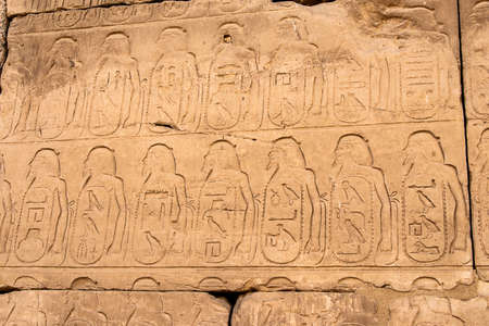 Anscient Temple of Karnak in Luxor - Archology Ruine Thebes Egypt beside the nile river