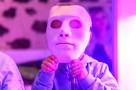 Retro Party set mask on children face photo booth party wedding funny pictures
