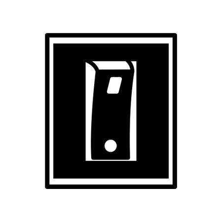 electric switch icon design, flat style trendy collection