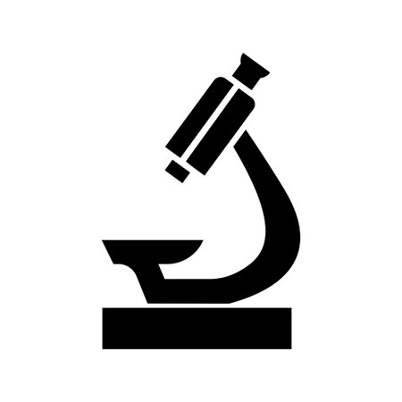 microscope icon design, flat style icon collectionのイラスト素材