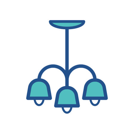 ceiling lamp icon collection, trendy styleのイラスト素材