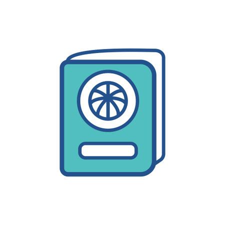 passport icon collection, trendy styleのイラスト素材