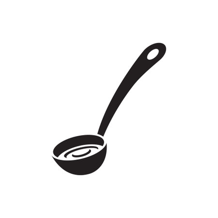 ladle icon collection, trendy styleのイラスト素材