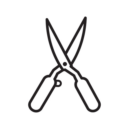 grass cutter icon collection, trendy styleのイラスト素材