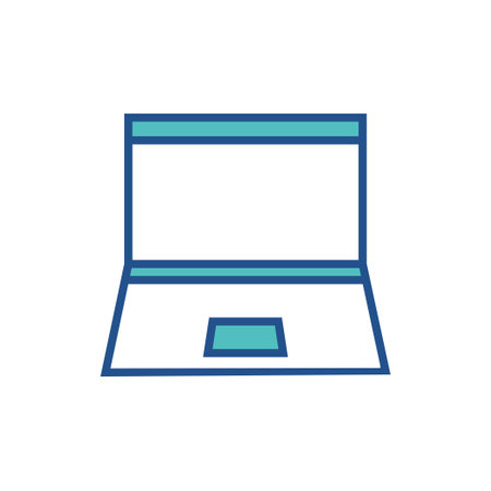 LAPTOP icon design, flat style icon collectionのイラスト素材