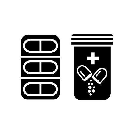 capsule icon, flat, design, vector, illustrations, education, style, trendy, collectionsのイラスト素材