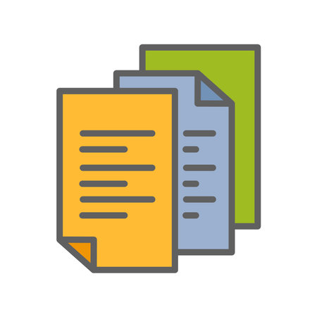 paper , icon, flat, design, vector, illustrations, Graphic Design, education, style, trendy, collectionsのイラスト素材