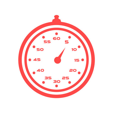 stopwatch, icon, flat, design, vector, illustrations, education, style, trendy, collectionsのイラスト素材