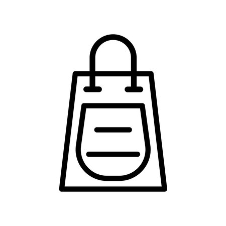 shopping bag, icon, flat, design, vector, illustrations, education, style, trendy, collectionsのイラスト素材