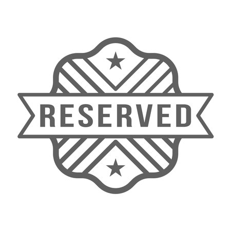 reserved rubber stamp, flat education label minimalist design for digital and print projects
 Graphic Design Icons Making a Huge Impact on Visual Aestheticsのイラスト素材