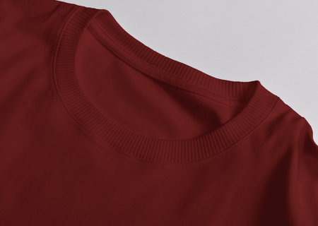Mockup T-Shirt neck labelの写真素材