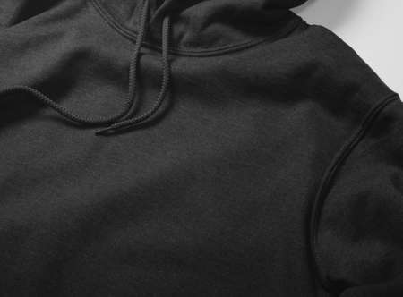 Black sweatshirts with hoodieの写真素材