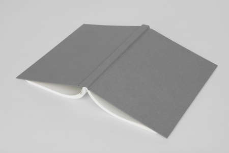 Hard book cover mockup template with copy spaceの写真素材