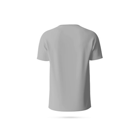 Back Side T-Shirt mockup template, copy space for your logo or graphic designの写真素材