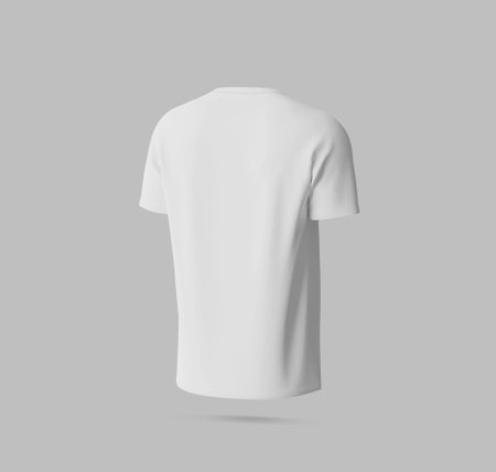 T-Shirt mockup template with copy space for your logo or graphic designの写真素材