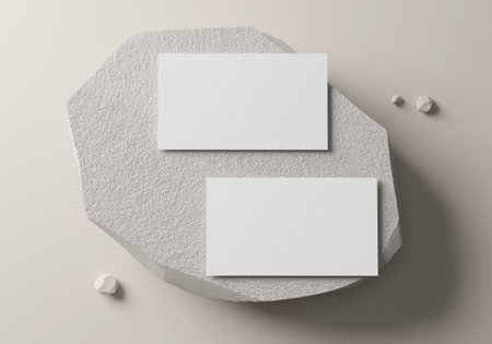 Group of minimal business card mockup template with copy space for your logo or graphic designの写真素材