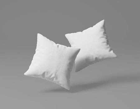 Square Pillow Set Mockupの写真素材
