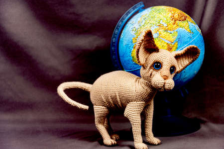 Needlework and creativity crocheting amigurumi dolls.の写真素材